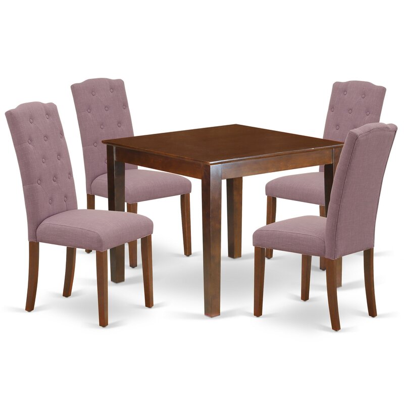 Winston Porter Vivas 5 Piece Rubberwood Dining Set Wayfair 9318